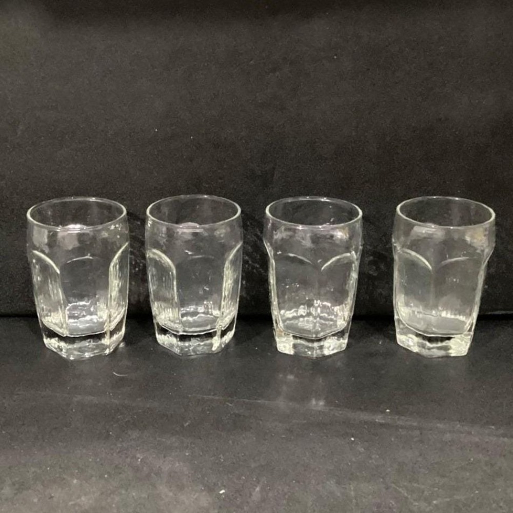 Libbey Chivalry Juice Glasses #2488, Set of 4, Textured Clear Tumbler, Drinkware - Picture 10 of 11
